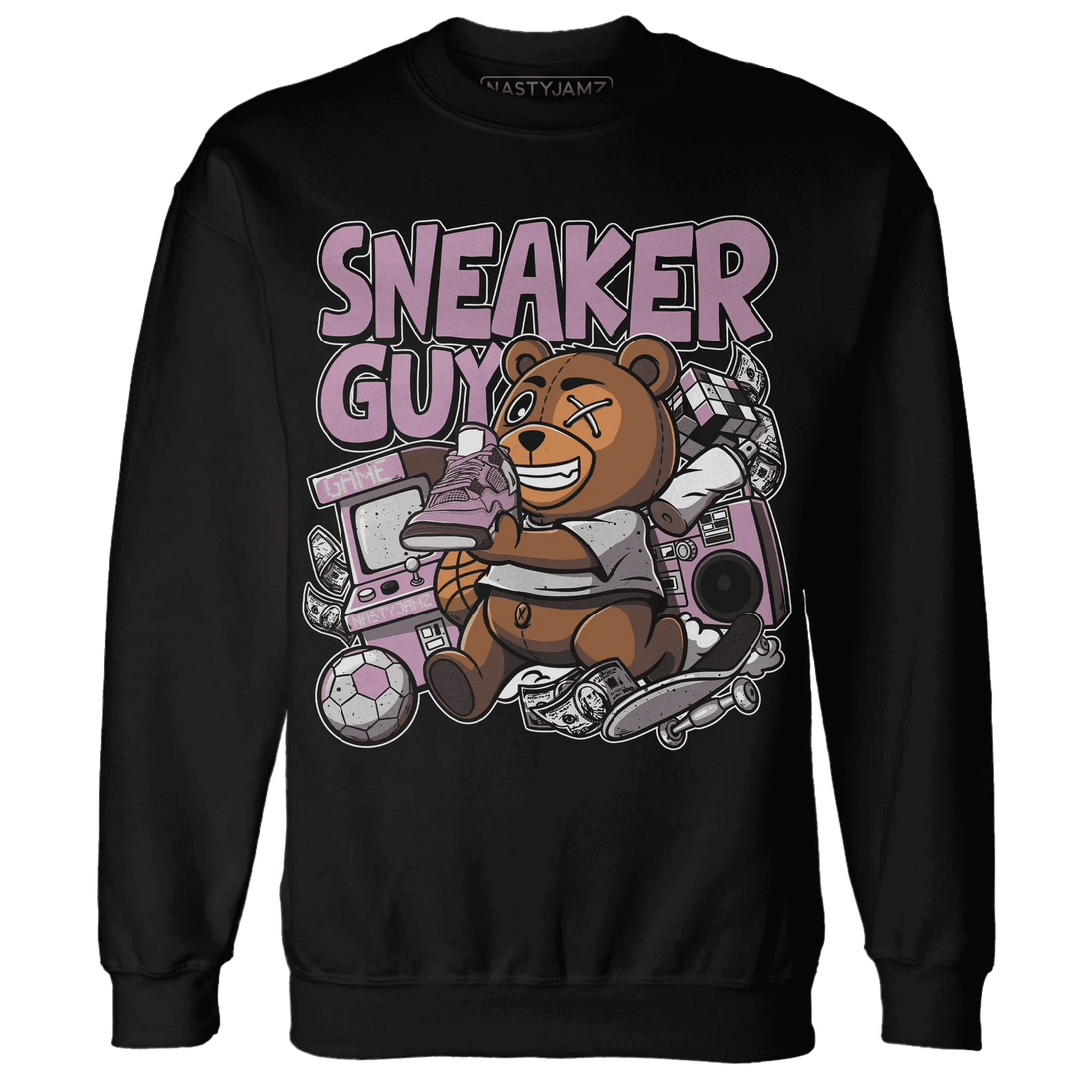 Orchid-Neutral-Grey-Black-White-4s-NastyJamz-Sweatshirt-Match-Sneaker-BER
