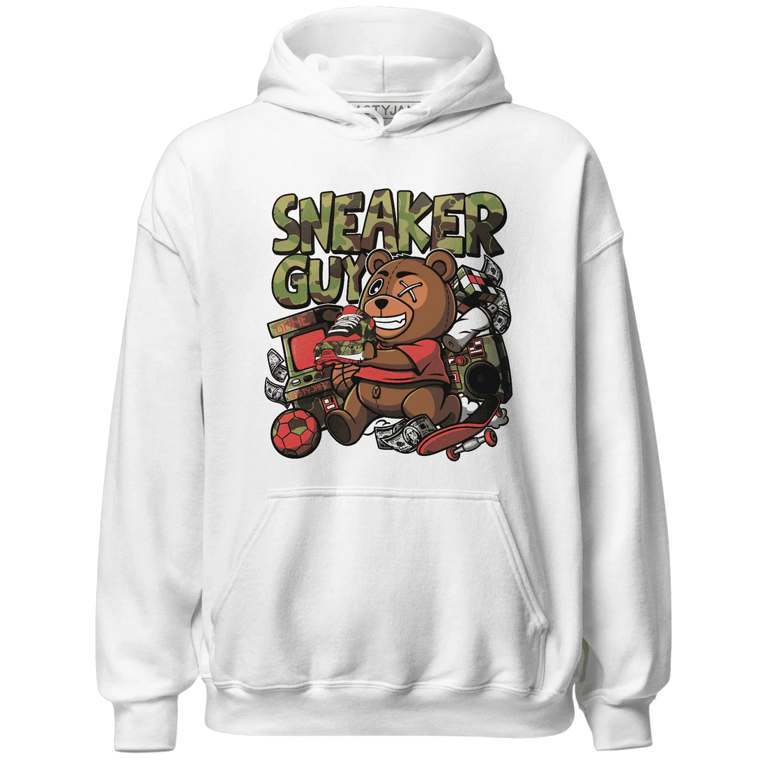 AM-90-Dark-Sage-Solar-Red-NastyJamz-Hoodie-Match-Sneaker-BER