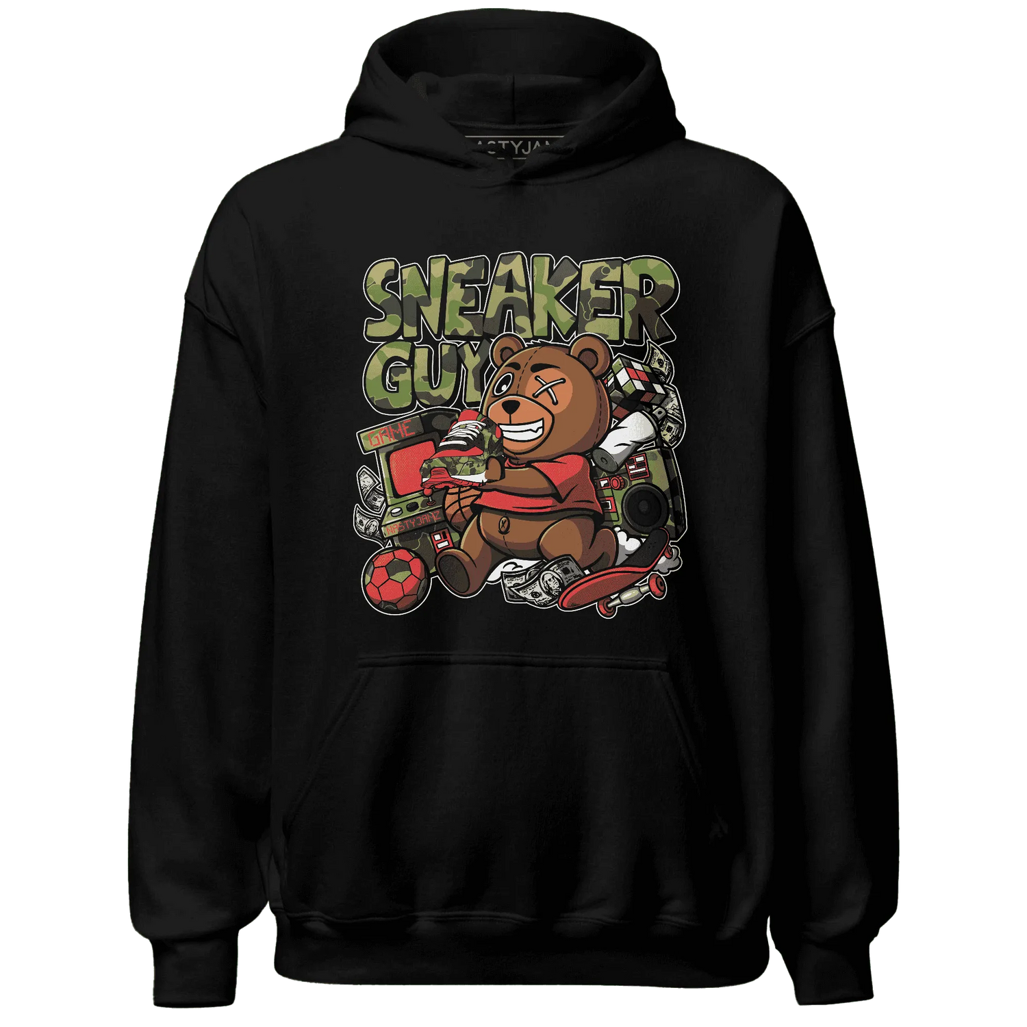 AM-90-Dark-Sage-Solar-Red-NastyJamz-Hoodie-Match-Sneaker-BER