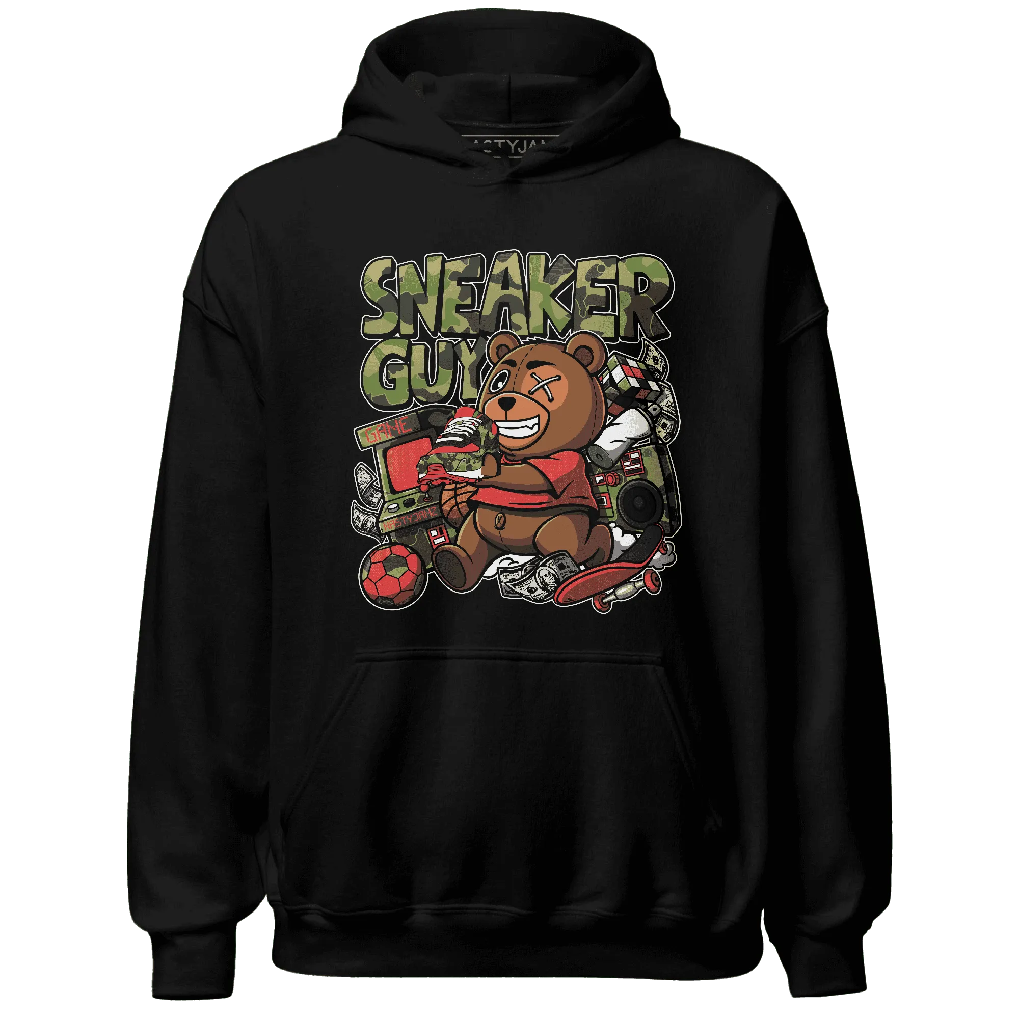 AM-90-Dark-Sage-Solar-Red-NastyJamz-Hoodie-Match-Sneaker-BER