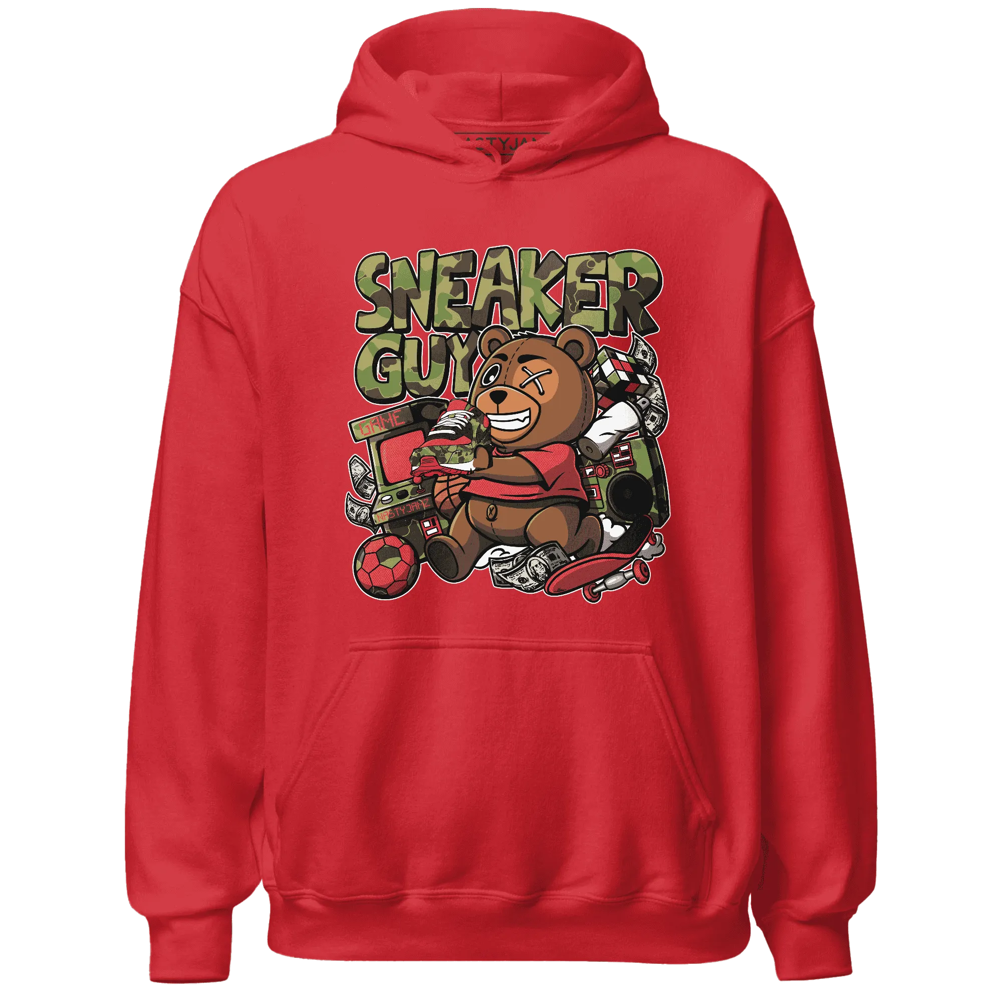 AM-90-Dark-Sage-Solar-Red-NastyJamz-Hoodie-Match-Sneaker-BER