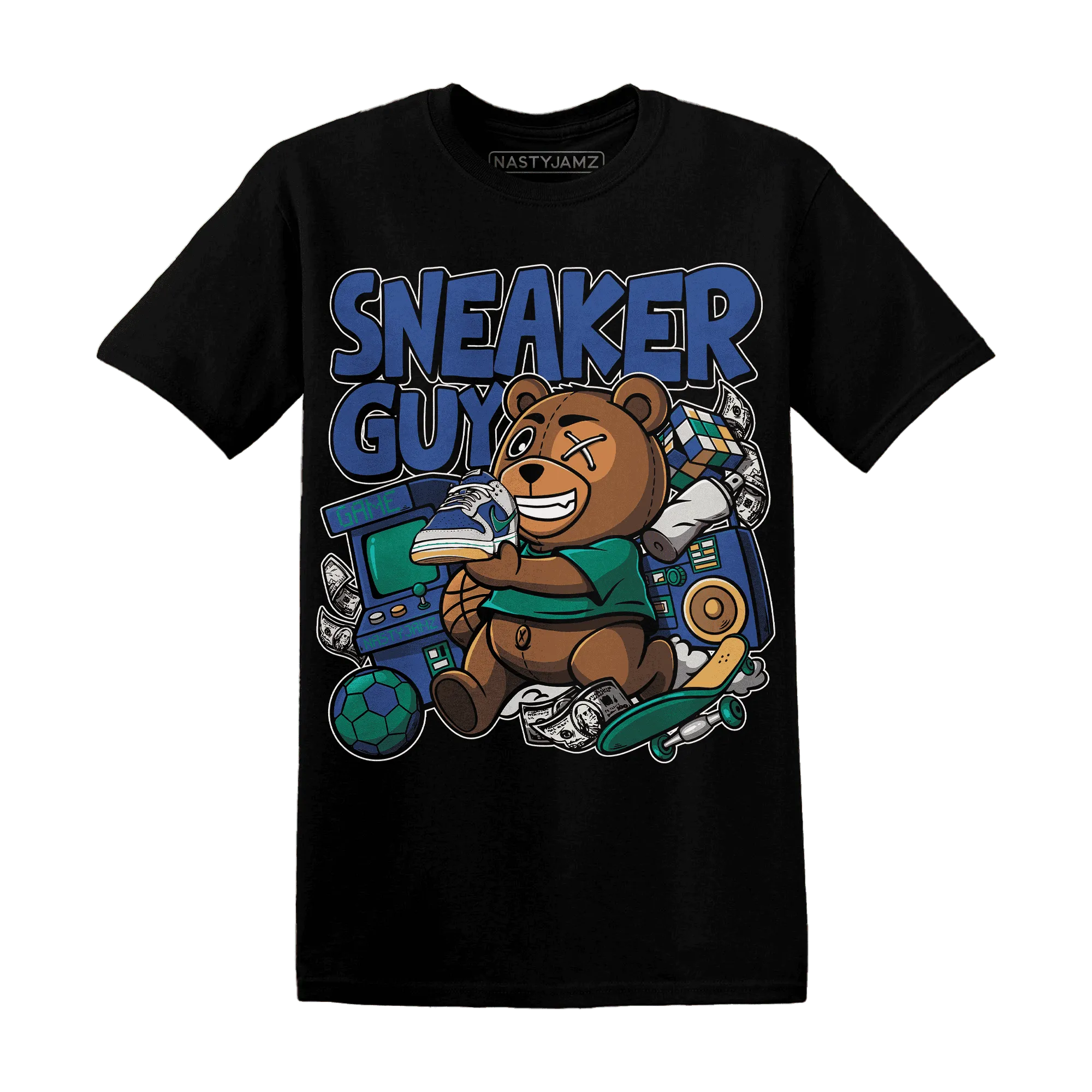 Dunk-Hyper-Royal-Malachite-NastyJamz-T-Shirt-Match-Sneaker-BER