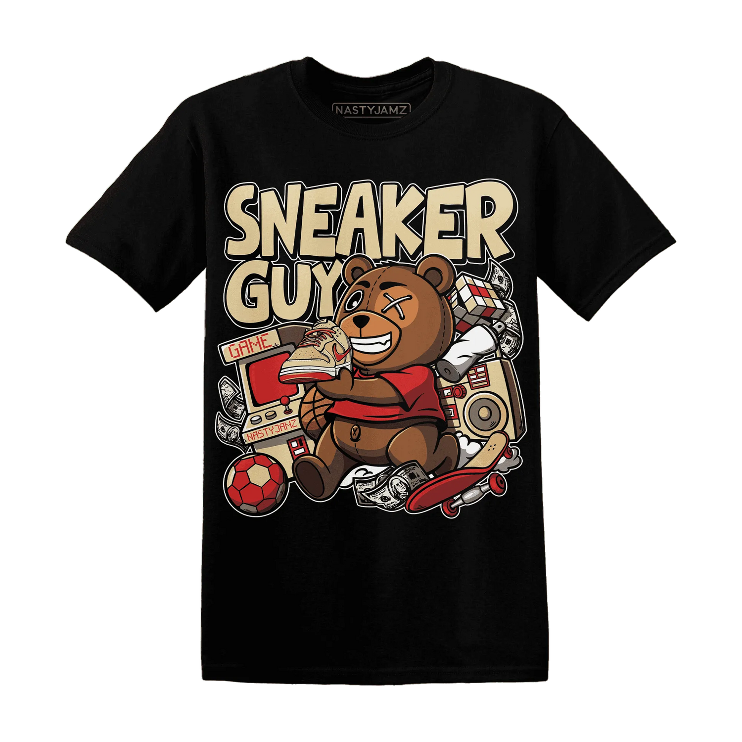 Dunk-Strawberry-Waffle-NastyJamz-T-Shirt-Match-Sneaker-BER