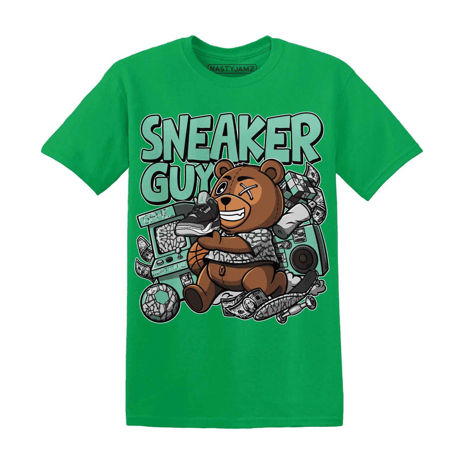 Green-Glow-3s-T-Shirt-Match-Sneaker-BER