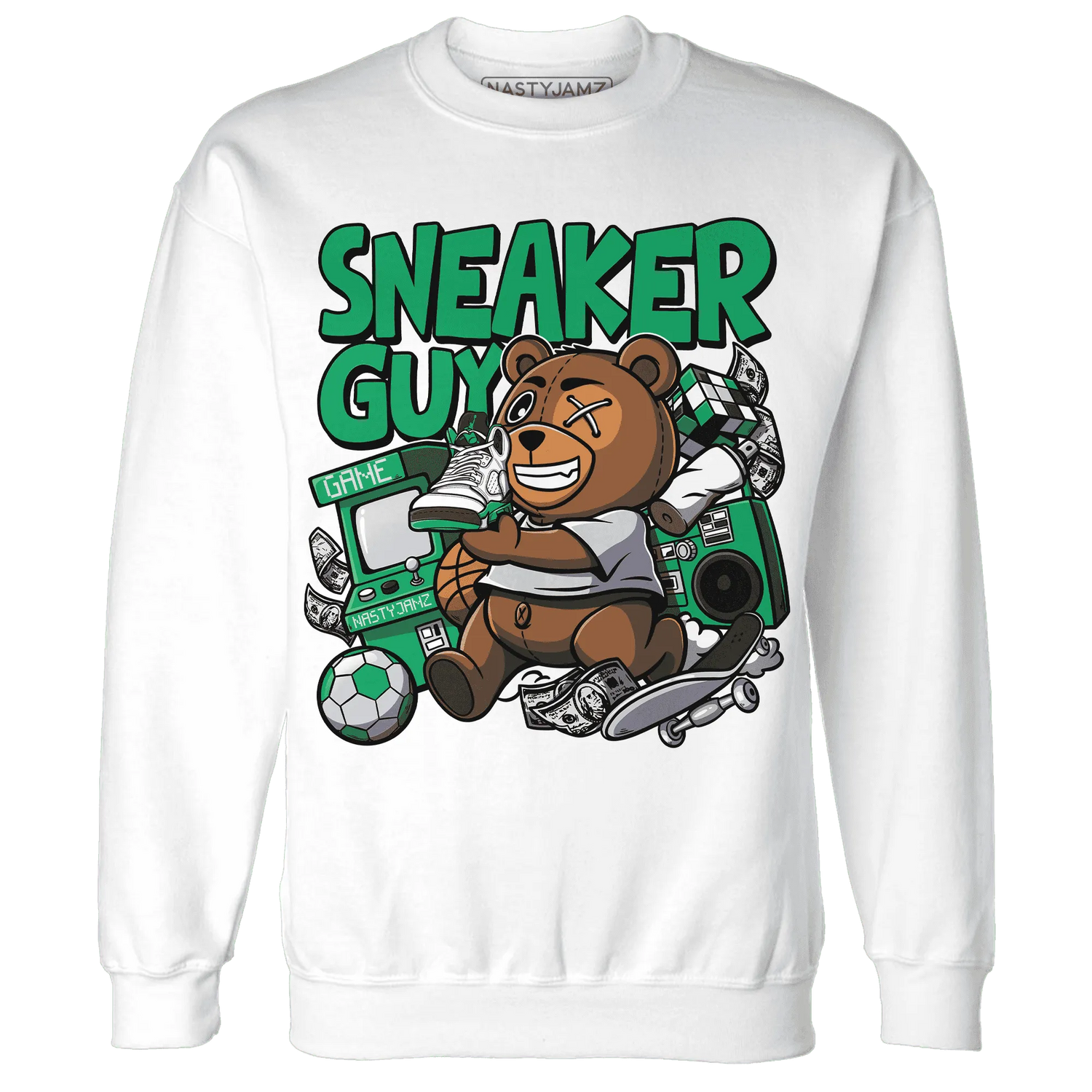 Lucky-Green-5s-Sweatshirt-Match-Sneaker-BER