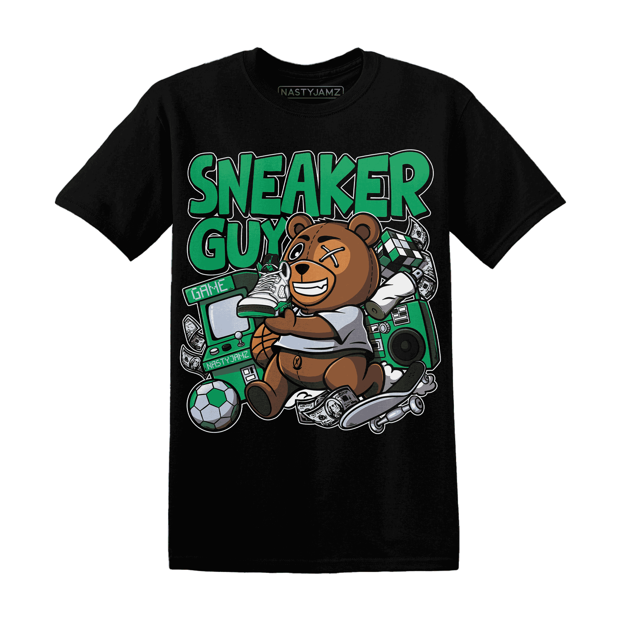 Lucky-Green-5s-T-Shirt-Match-Sneaker-BER