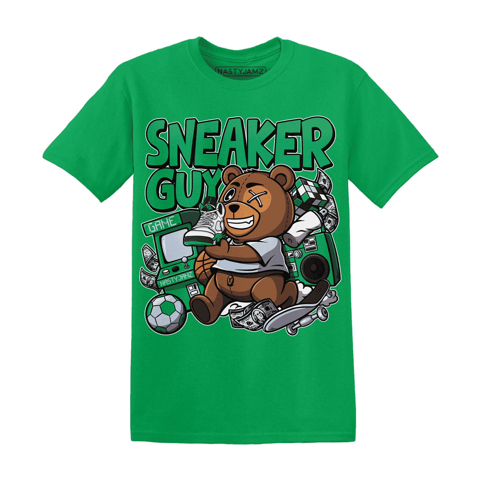 Lucky-Green-5s-T-Shirt-Match-Sneaker-BER