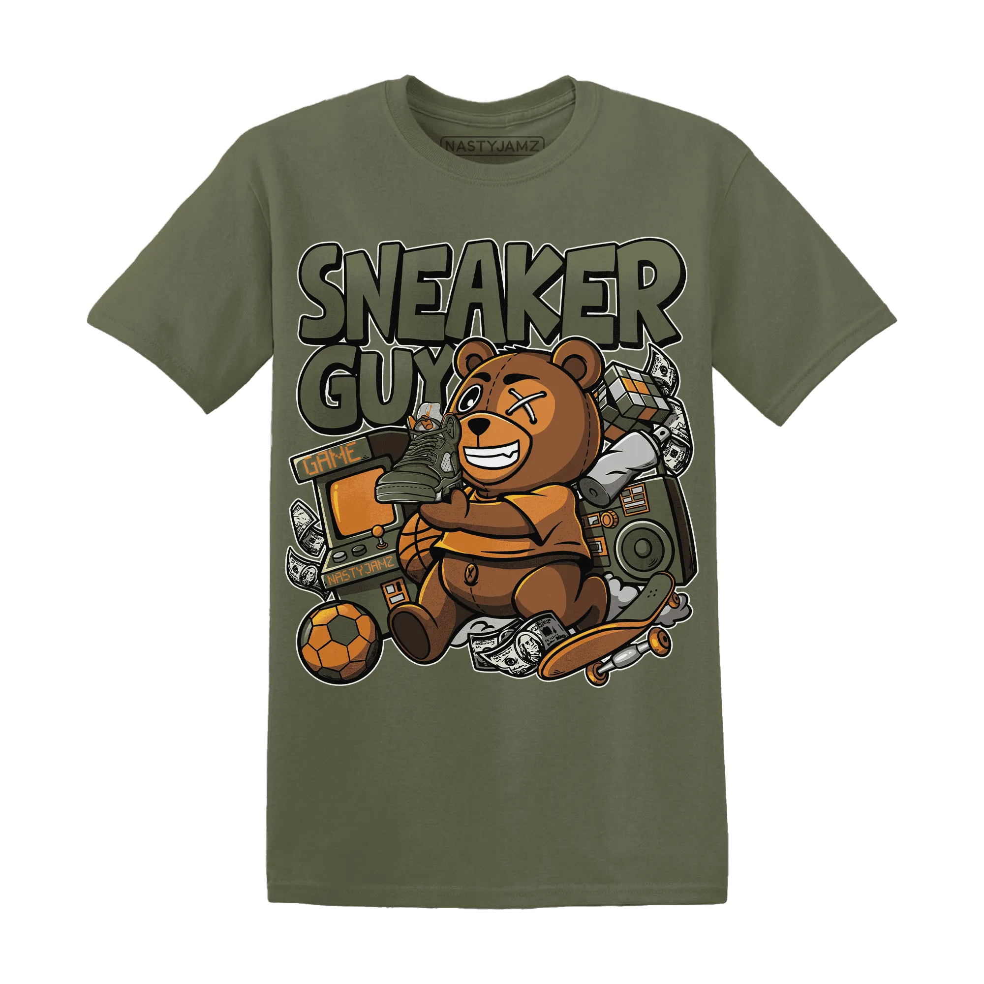 Olive-5s-T-Shirt-Match-Sneaker-BER