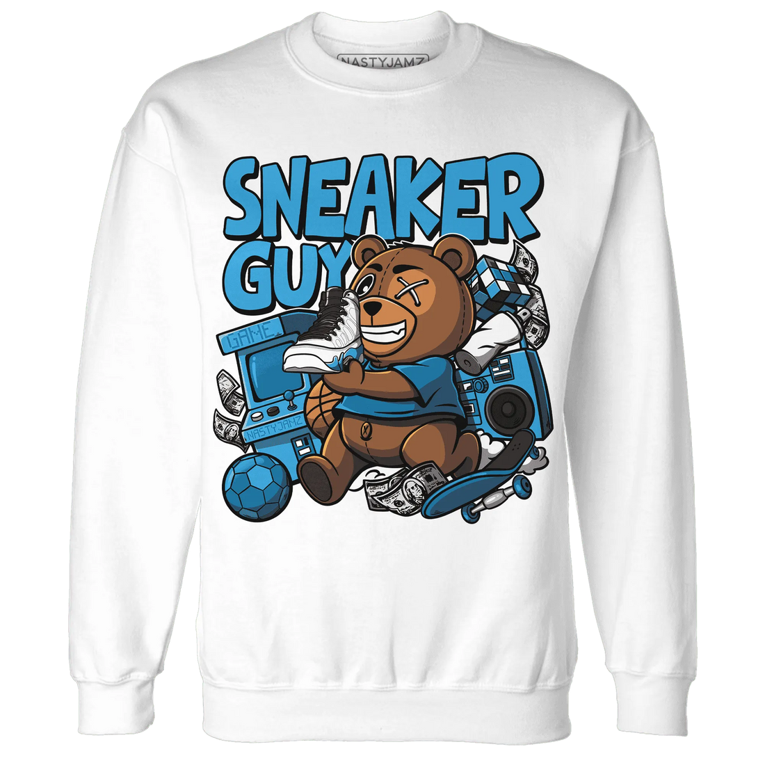 Powder-Blue-9s-Sweatshirt-Match-Sneaker-BER