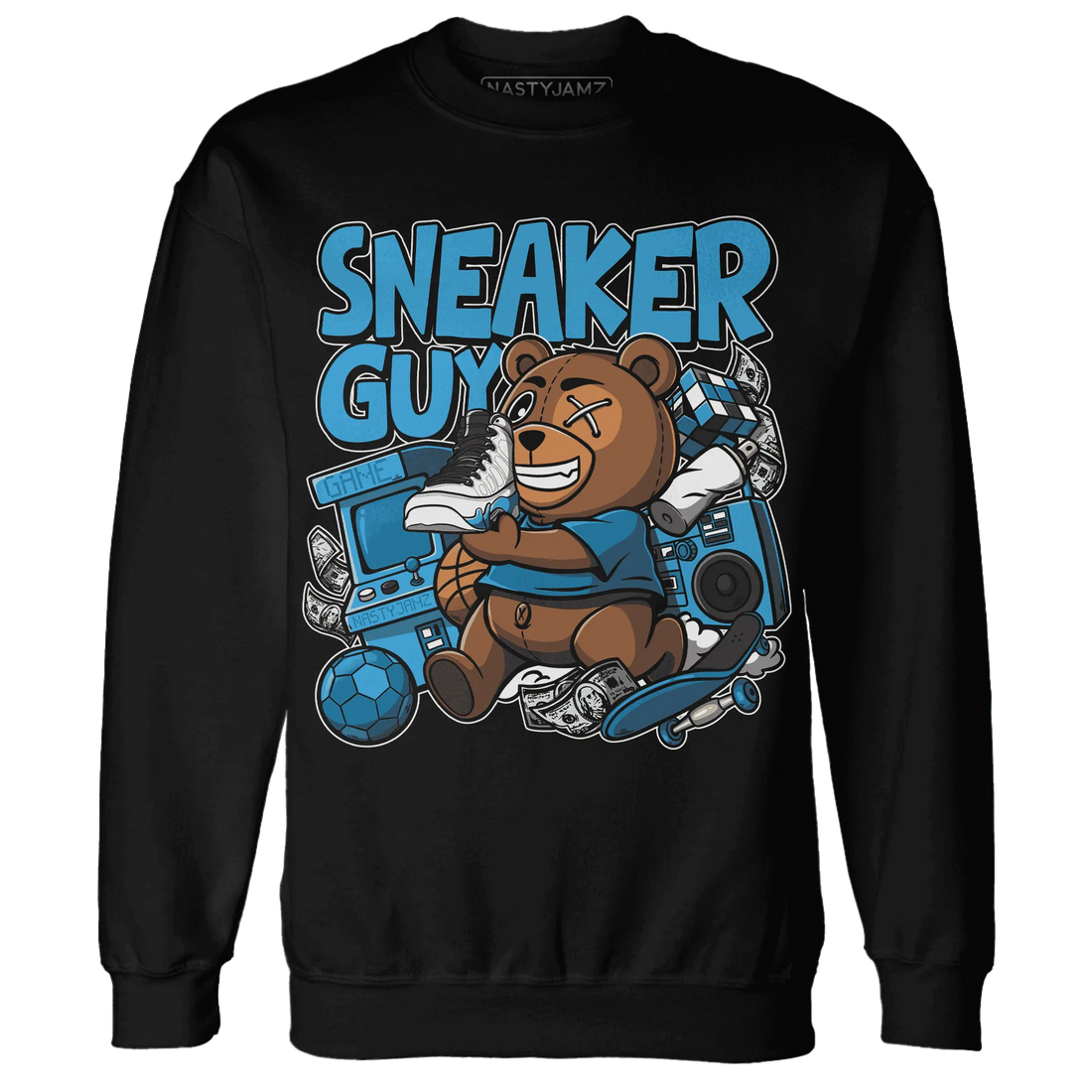 Powder-Blue-9s-Sweatshirt-Match-Sneaker-BER
