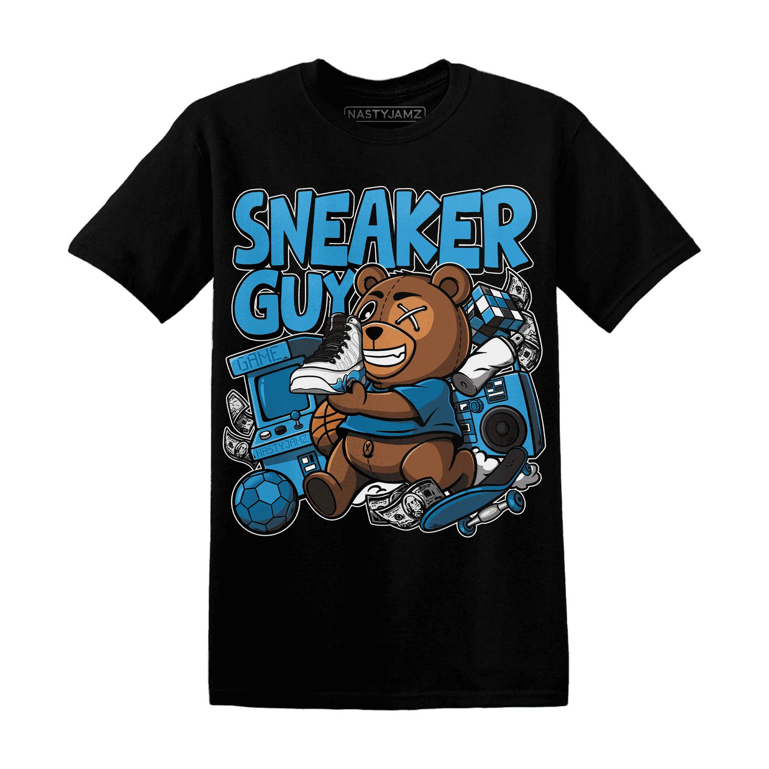 Powder-Blue-9s-T-Shirt-Match-Sneaker-BER
