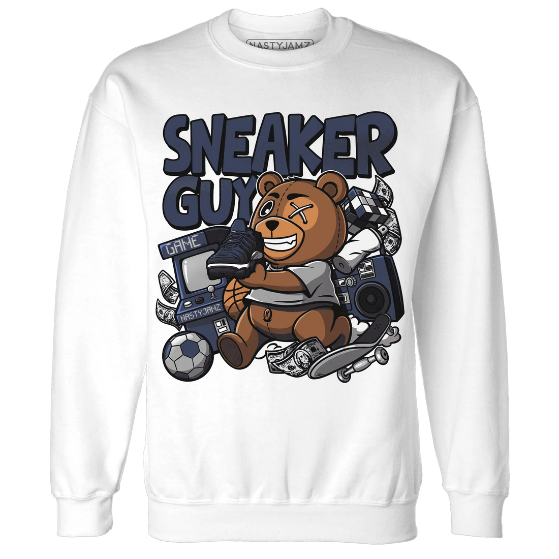 VaporMax-Plus-Midnight-Navy-White-Metallic-Silver-NastyJamz-Sweatshirt-Match-Sneaker-BER