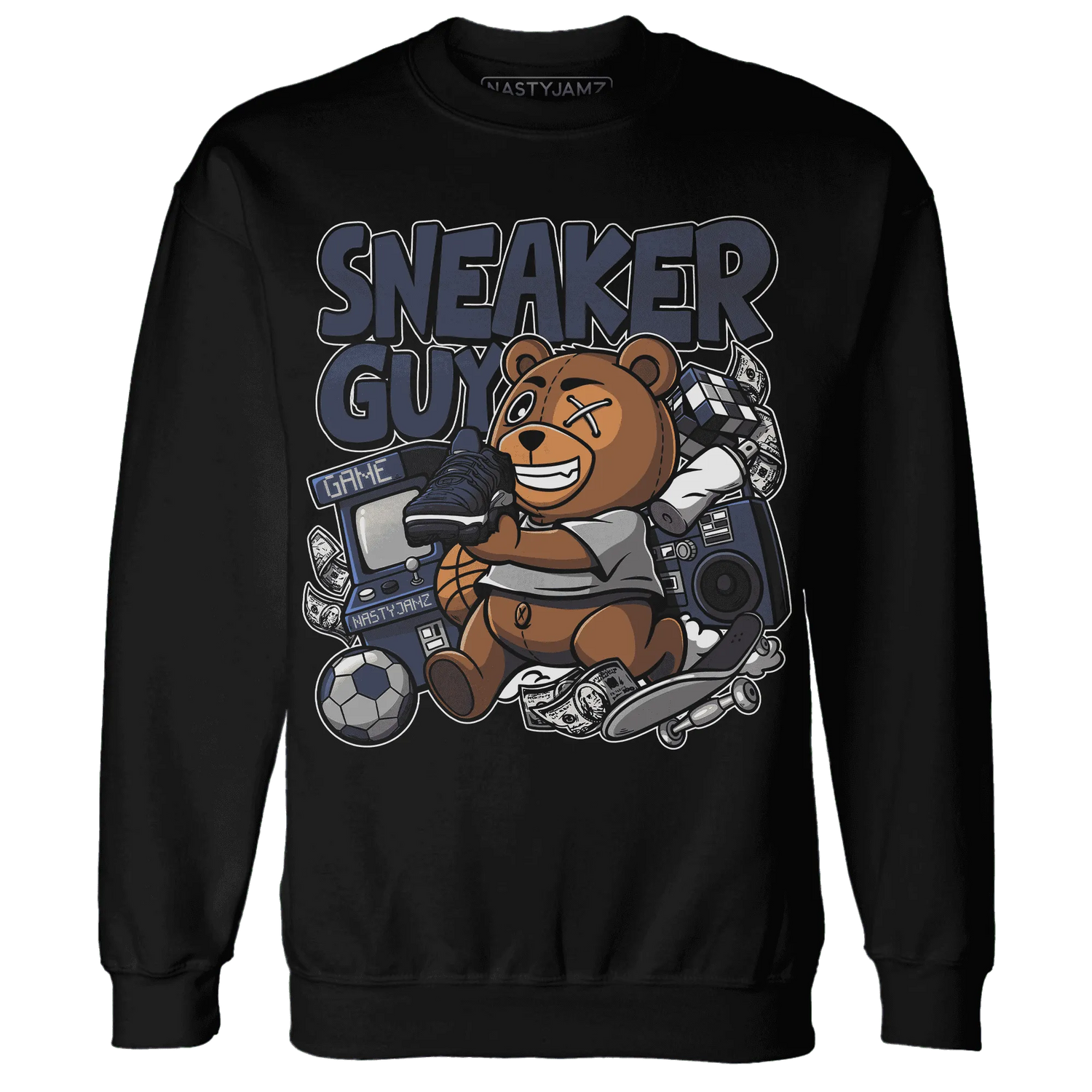 VaporMax-Plus-Midnight-Navy-White-Metallic-Silver-NastyJamz-Sweatshirt-Match-Sneaker-BER