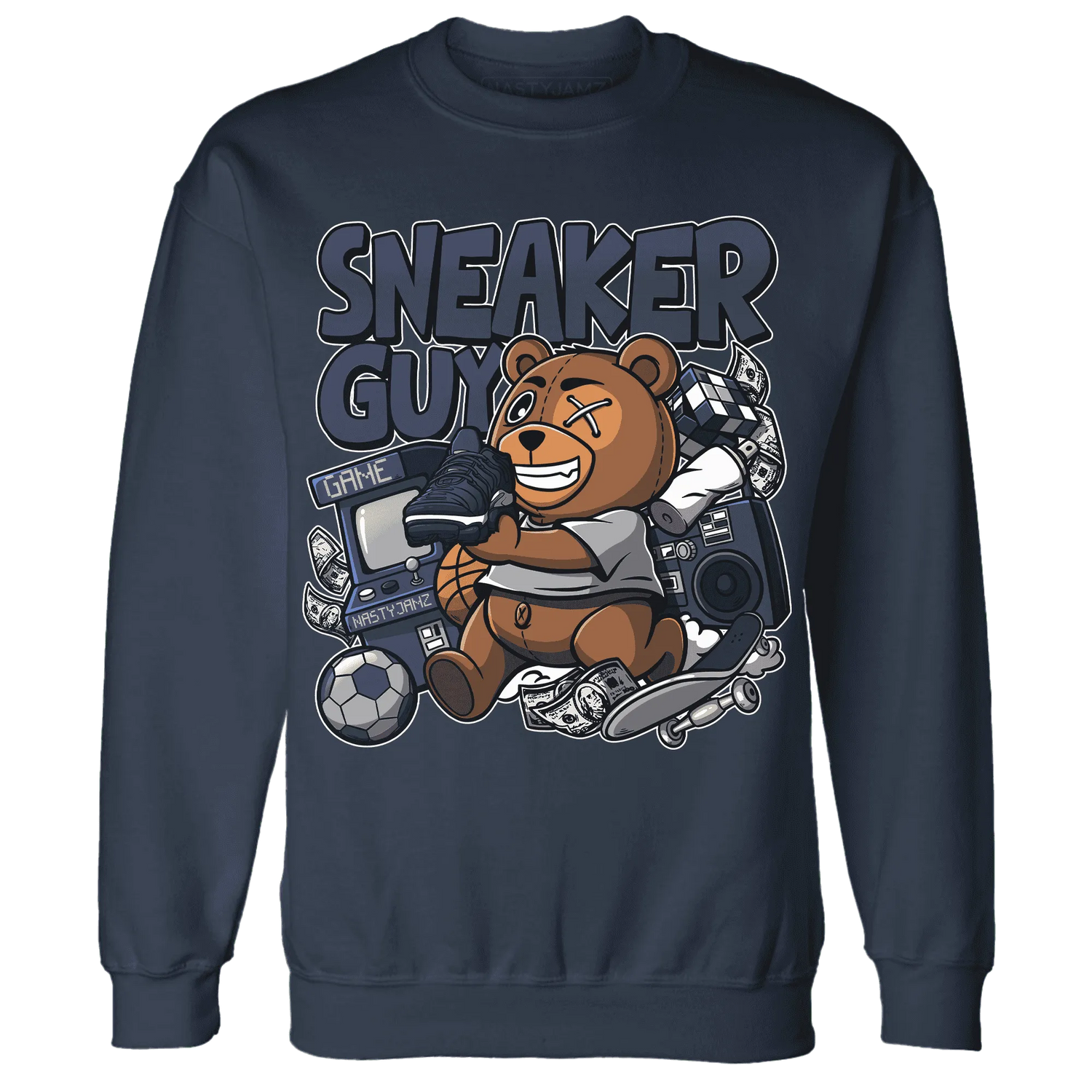 VaporMax-Plus-Midnight-Navy-White-Metallic-Silver-NastyJamz-Sweatshirt-Match-Sneaker-BER