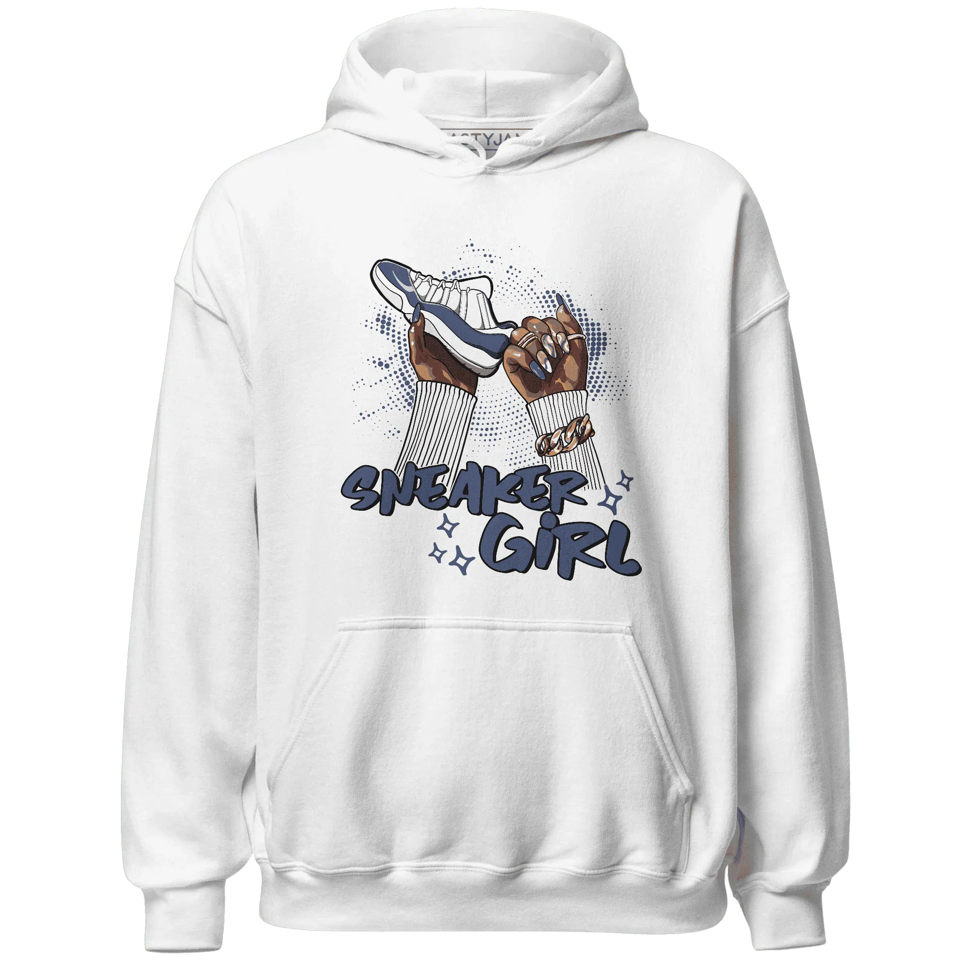 Low-Diffused-Blue-11s-Hoodie-Match-Sneaker-Girl-Nail