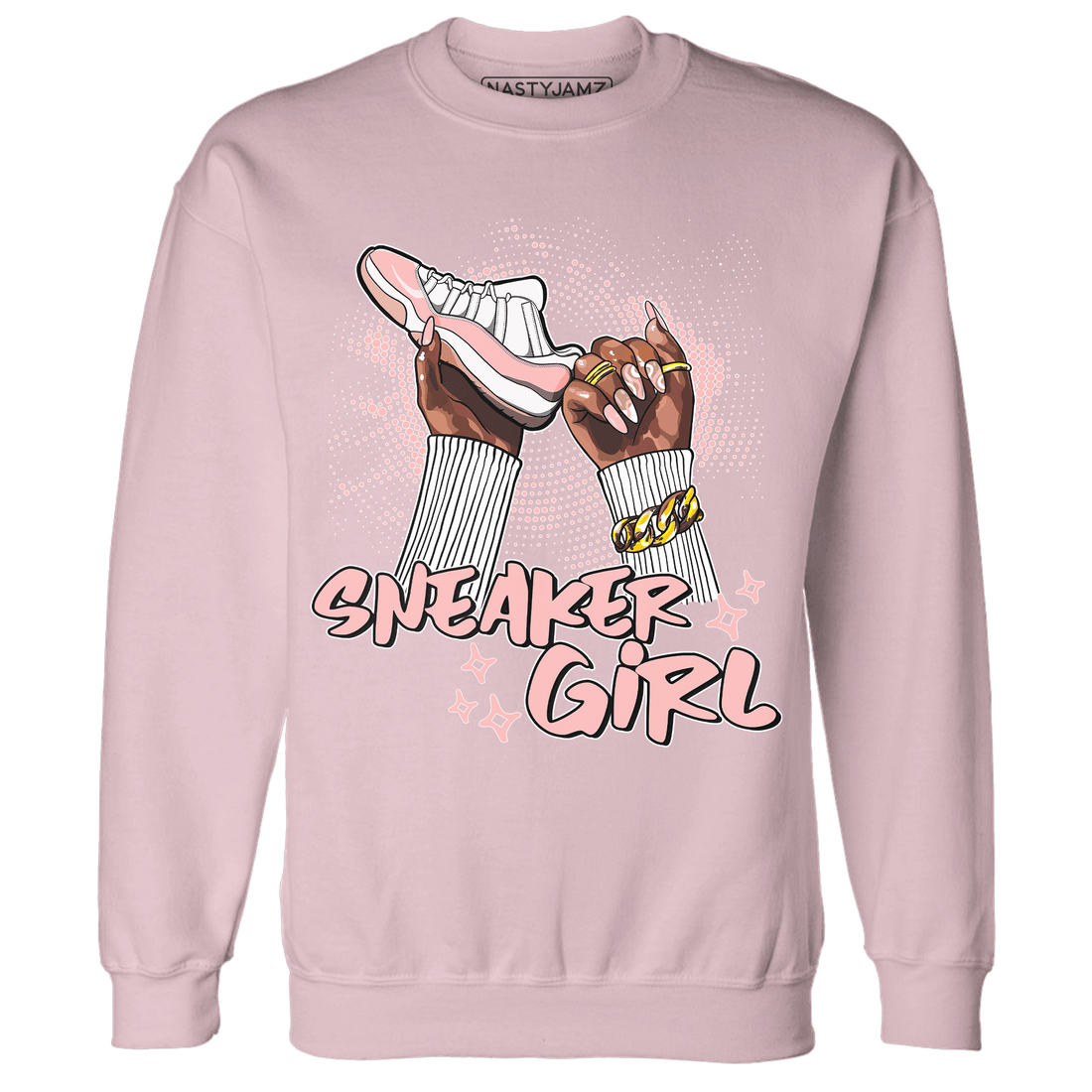 Low Legend Pink 11s Sweatshirt Match Sneaker Girl Nail - NastyJamz