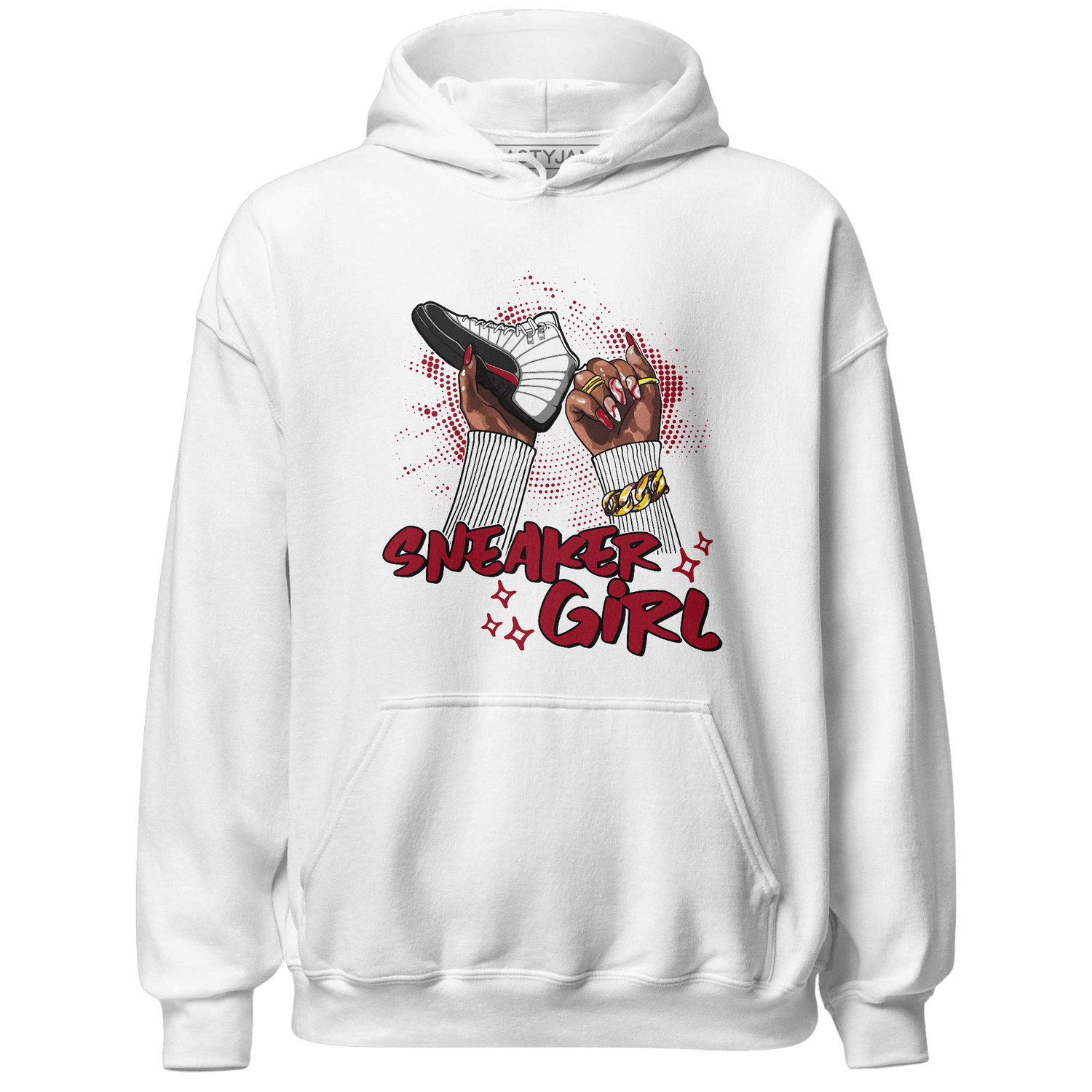 Retro Red Taxi 12s Hoodie Match Sneaker Girl Nail - NastyJamz