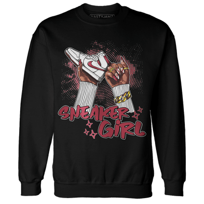 High 85 Metallic Burgundy 1s Sweatshirt Match Sneaker Girl Nail - NastyJamz