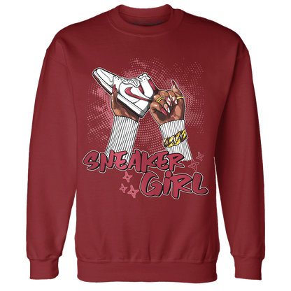 High 85 Metallic Burgundy 1s Sweatshirt Match Sneaker Girl Nail - NastyJamz