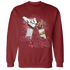High 85 Metallic Burgundy 1s Sweatshirt Match Sneaker Girl Nail - NastyJamz