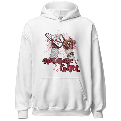 High 85 Metallic Burgundy 1s Hoodie Match Sneaker Girl Nail - NastyJamz