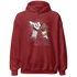 High 85 Metallic Burgundy 1s Hoodie Match Sneaker Girl Nail - NastyJamz