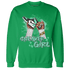 High OG Green Glow 1s Sweatshirt Match Sneaker Girl Nail - NastyJamz
