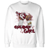 High White Team Red 1s Sweatshirt Match Sneaker Girl Nail - NastyJamz