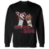 High White Team Red 1s Sweatshirt Match Sneaker Girl Nail - NastyJamz