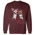 High White Team Red 1s Sweatshirt Match Sneaker Girl Nail - NastyJamz
