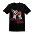 High White Team Red 1s T Shirt Match Sneaker Girl Nail - NastyJamz