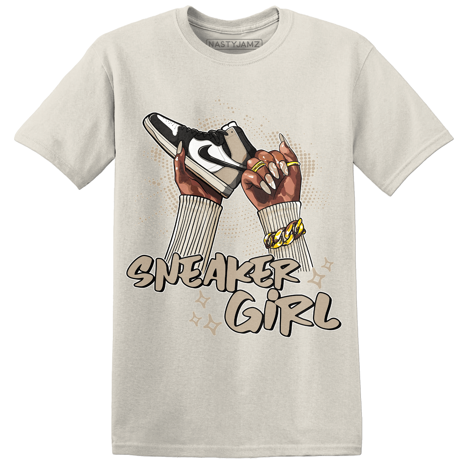 Latte 1s T Shirt Match Sneaker Girl Nail - NastyJamz