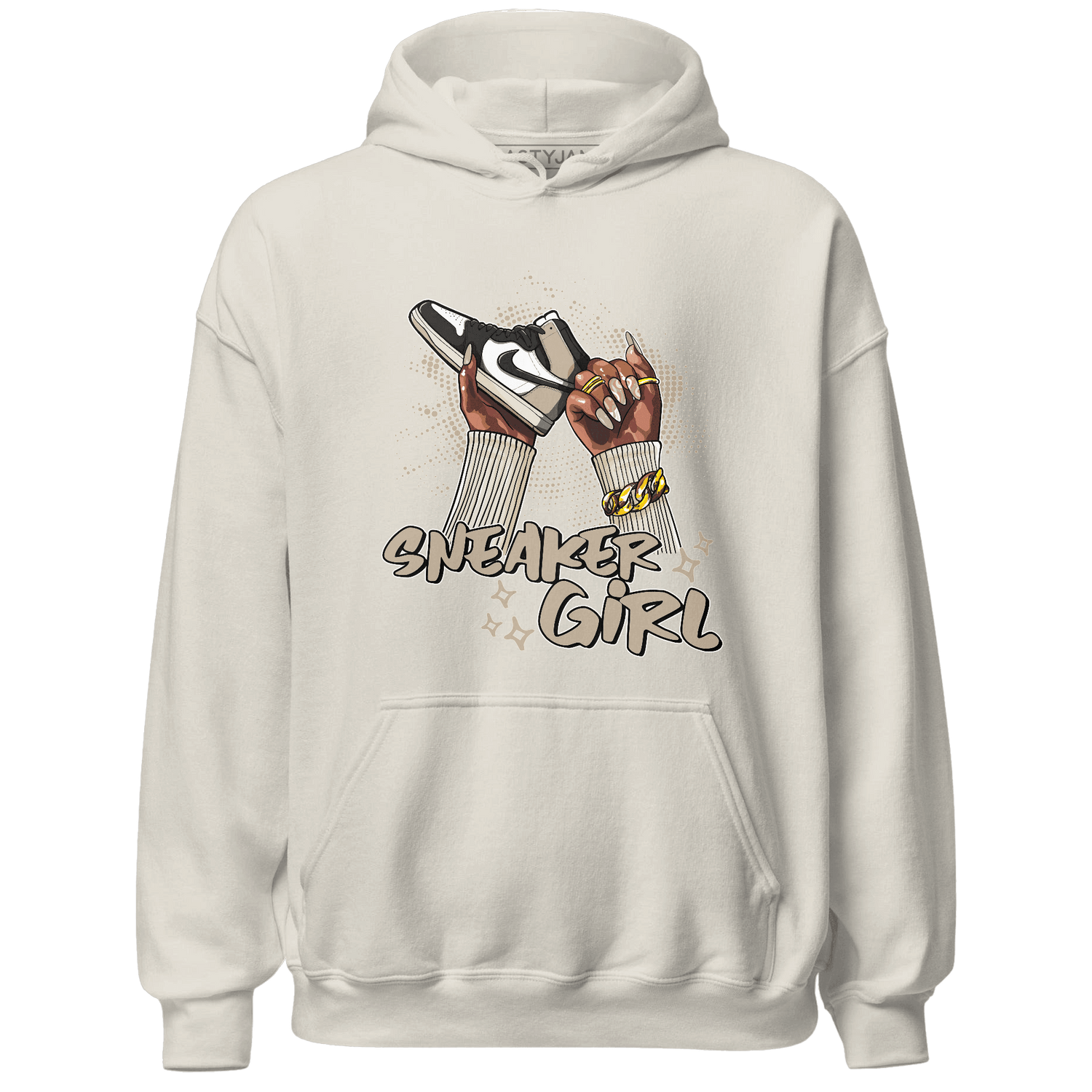 Latte 1s Hoodie Match Sneaker Girl Nail - NastyJamz