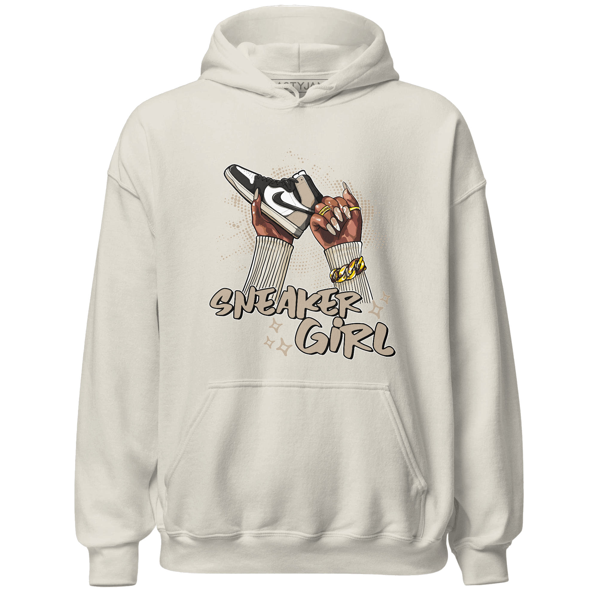 Latte 1s Hoodie Match Sneaker Girl Nail - NastyJamz