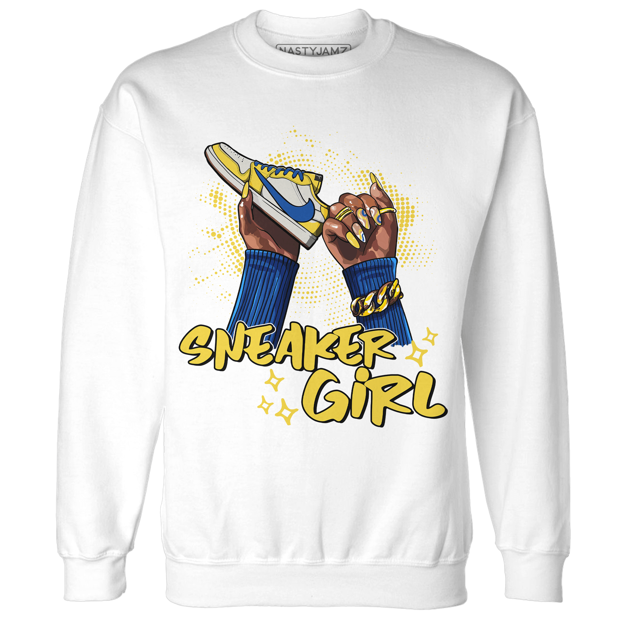 Low OG Canary TVSC 1s Sweatshirt Match Sneaker Girl Nail - NastyJamz