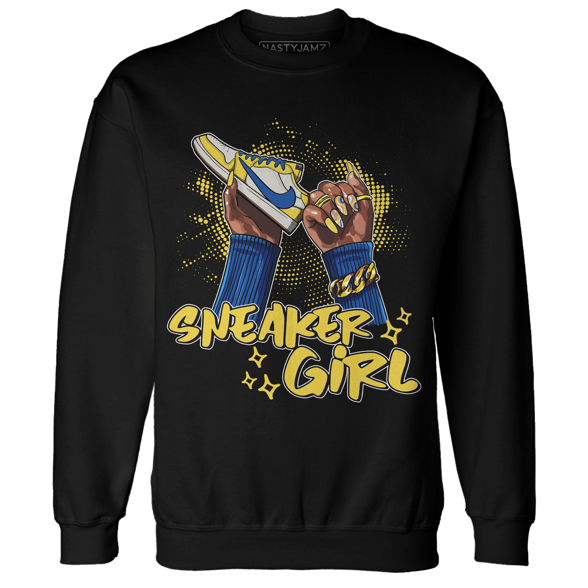 Low OG Canary TVSC 1s Sweatshirt Match Sneaker Girl Nail - NastyJamz