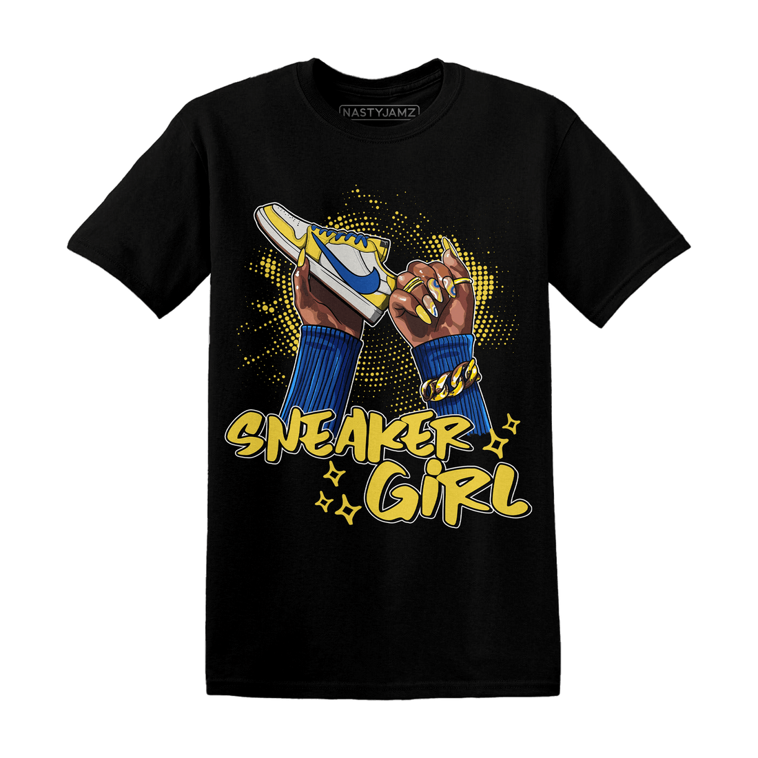 Low OG Canary TVSC 1s T Shirt Match Sneaker Girl Nail - NastyJamz