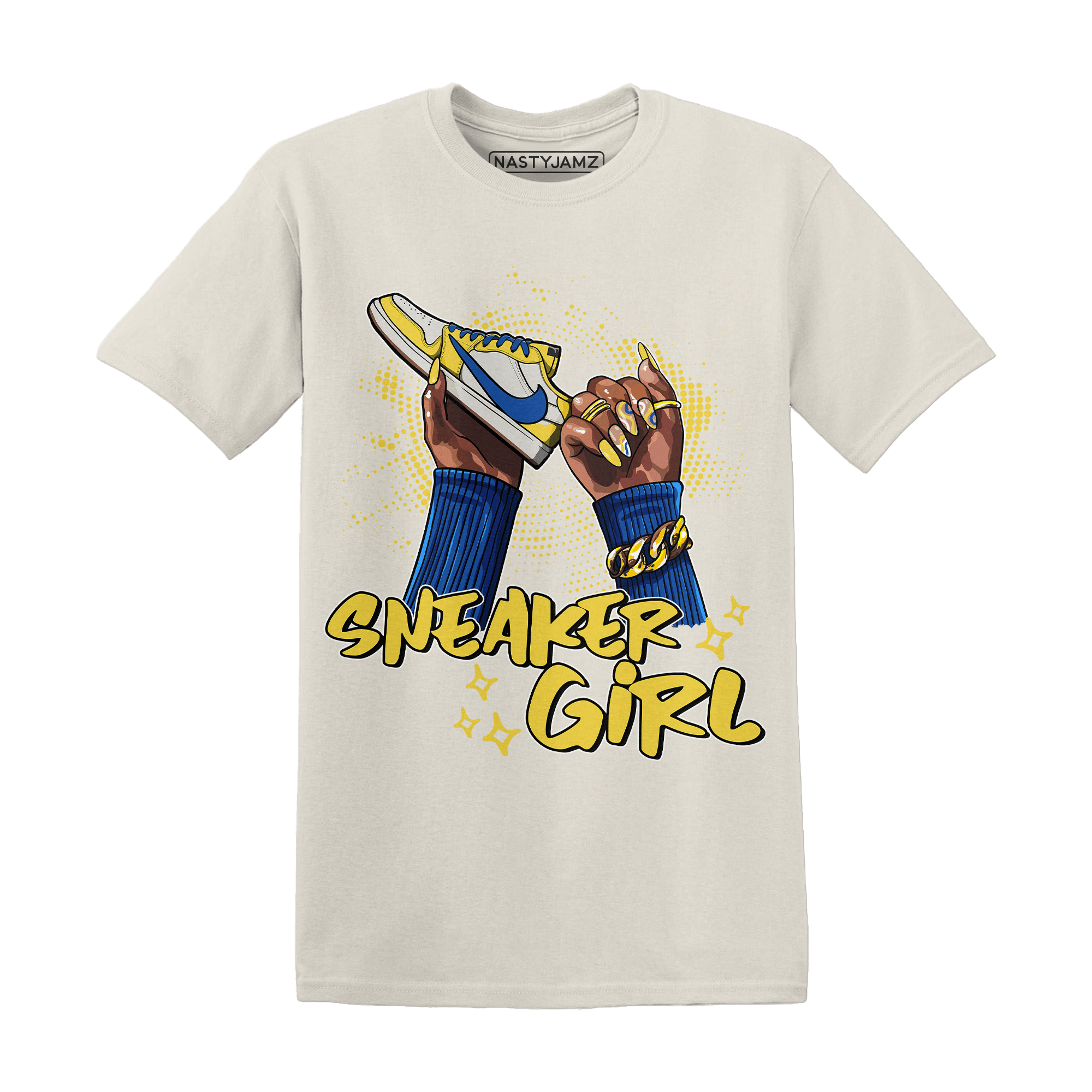 Low OG Canary TVSC 1s T Shirt Match Sneaker Girl Nail - NastyJamz