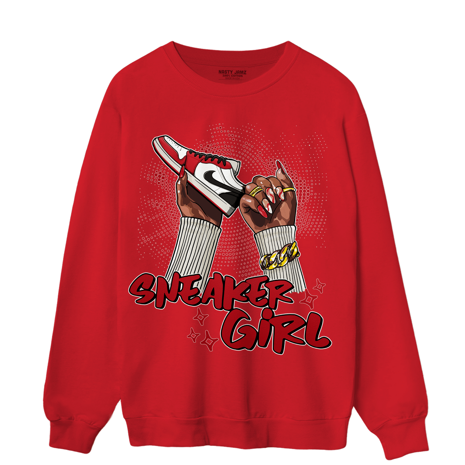 Low OG Trophy Room 1s Sweatshirt Match Sneaker Girl Nail - NastyJamz