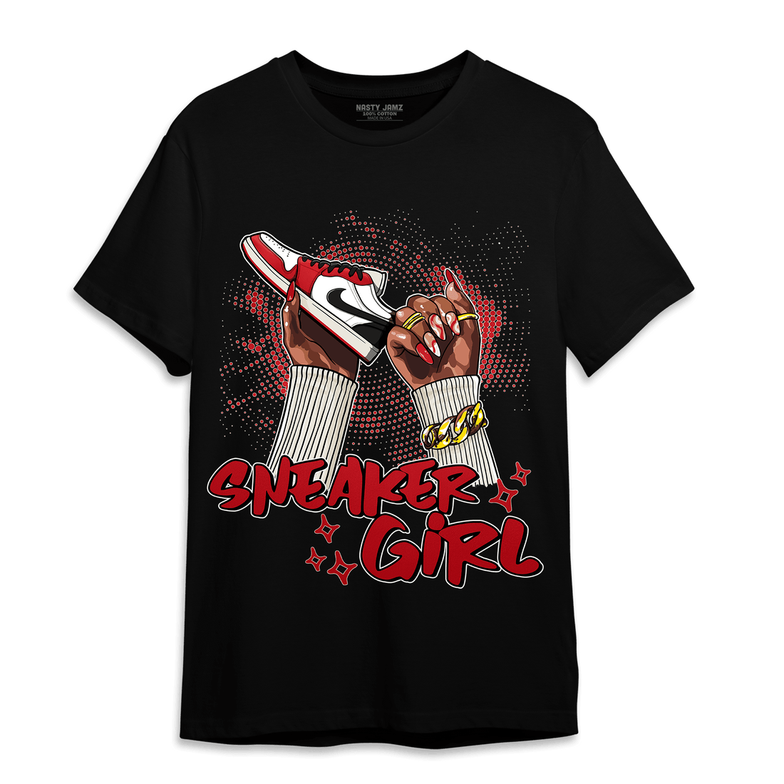 Low OG Trophy Room 1s T Shirt Match Sneaker Girl Nail - NastyJamz