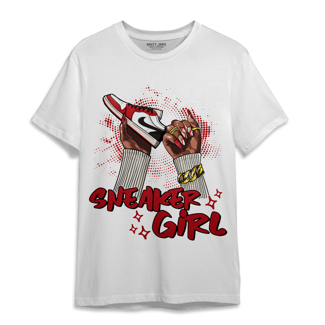 Low OG Trophy Room 1s T Shirt Match Sneaker Girl Nail - NastyJamz