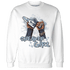 Mid Diffused Blue Grey 1s Sweatshirt Match Sneaker Girl Nail - NastyJamz