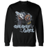Mid Diffused Blue Grey 1s Sweatshirt Match Sneaker Girl Nail - NastyJamz