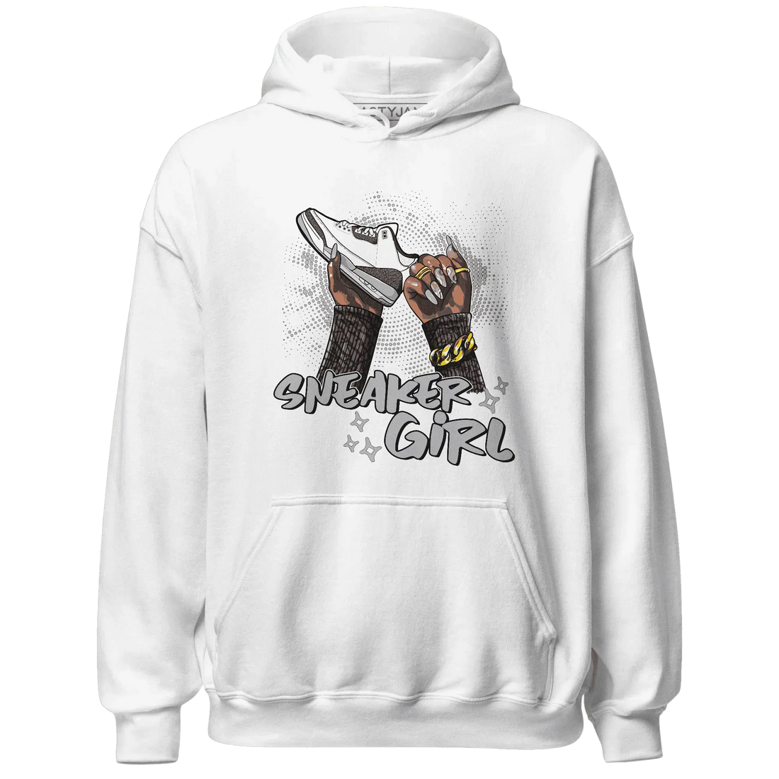 Cement-Grey-3s-Hoodie-Match-Sneaker-Girl-Nail