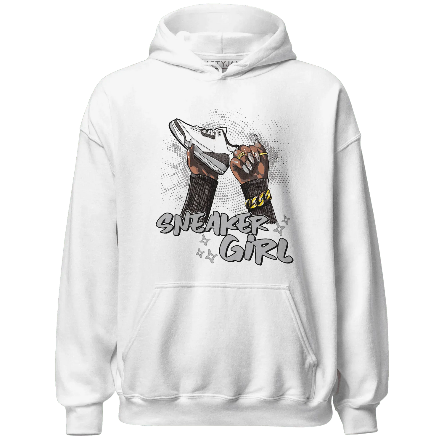 Cement-Grey-3s-Hoodie-Match-Sneaker-Girl-Nail