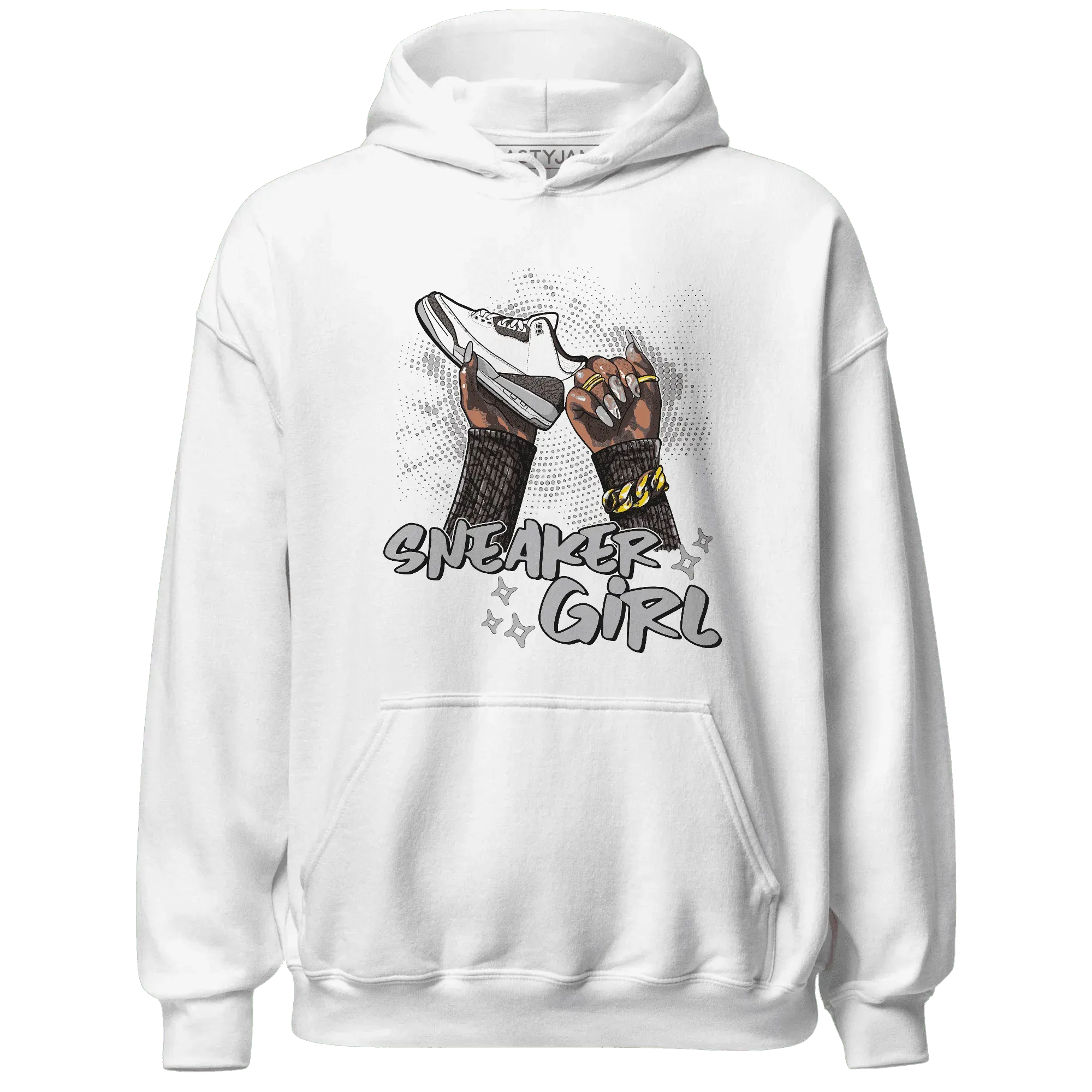 Cement-Grey-3s-Hoodie-Match-Sneaker-Girl-Nail