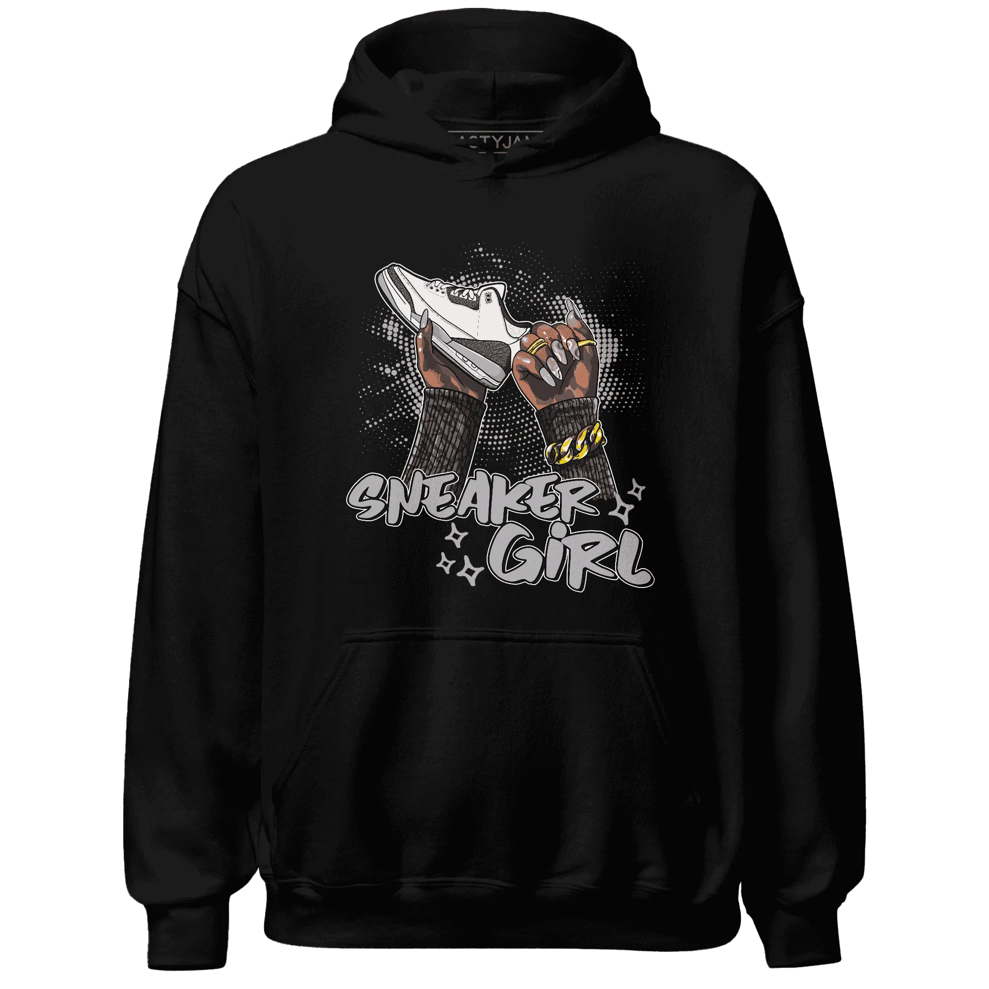 Cement-Grey-3s-Hoodie-Match-Sneaker-Girl-Nail
