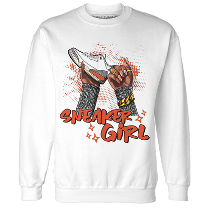 Georgia Peach 3s Sweatshirt Match Sneaker Girl Nail - NastyJamz