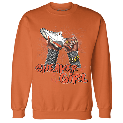 Georgia Peach 3s Sweatshirt Match Sneaker Girl Nail - NastyJamz