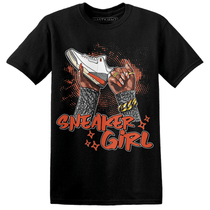 Georgia Peach 3s T Shirt Match Sneaker Girl Nail - NastyJamz